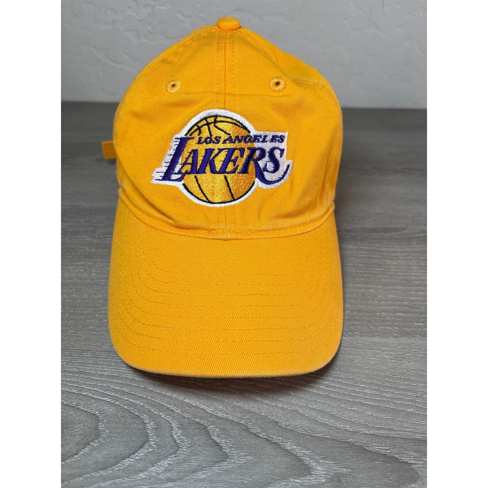 Adidas Los Angeles Lakers Yellow Baseball Cap Men's‎ Adjustable Strap